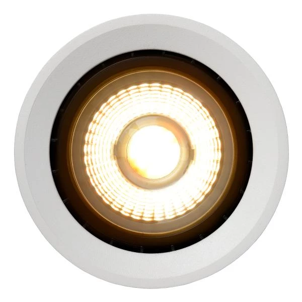Lucide FEDLER - Spot plafond - Ø 12 cm - LED Dim to warm - GU10 - 1x12W 2200K/3000K - Blanc - détail 1